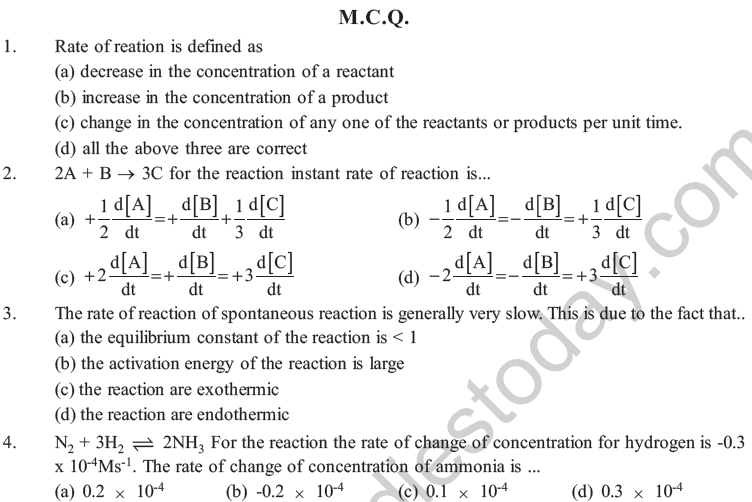 NEET UG Chemistry Chemical Kinetics MCQs-9