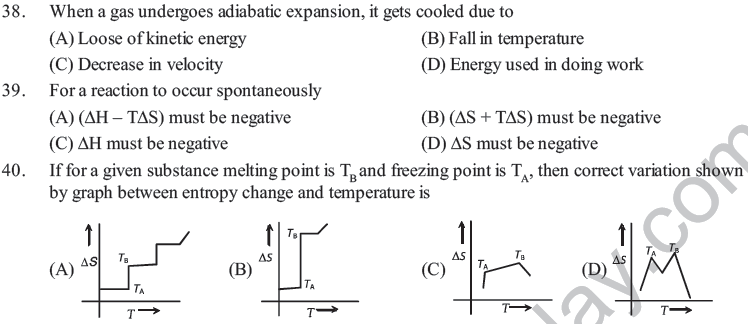 NEET UG Chemistry Chemical Thermodynamics MCQs