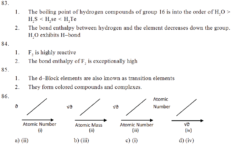 NEET UG Chemistry Classification of Elements MCQs-11