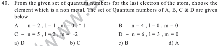 NEET UG Chemistry Classification of Elements MCQs-2