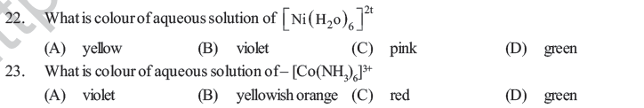 NEET UG Chemistry D and F Block Elements MCQs-1
