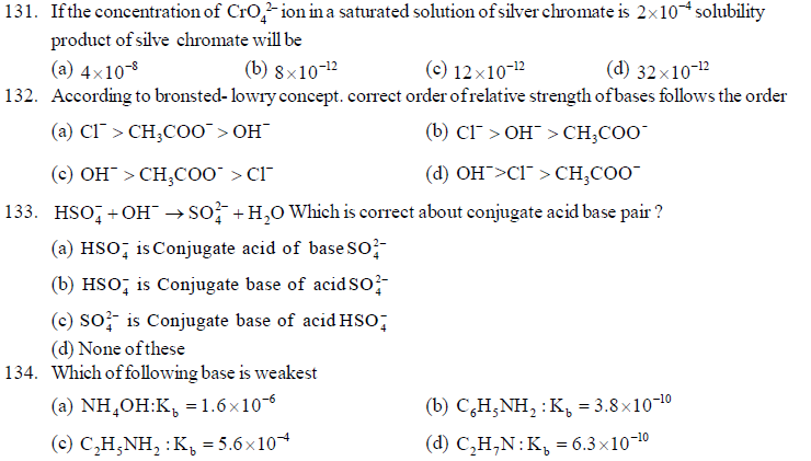 NEET UG Chemistry Equilibrium MCQs-26