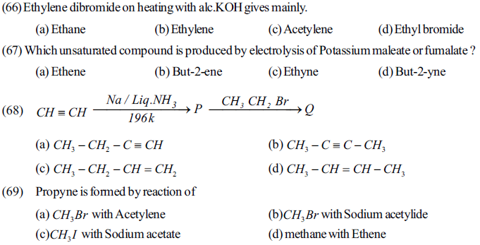 NEET UG Chemistry Hydrocarbons MCQs-11