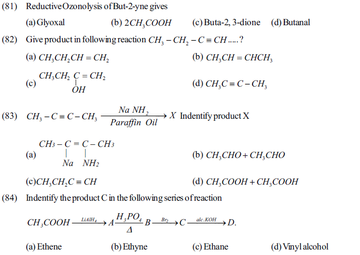 NEET UG Chemistry Hydrocarbons MCQs-14