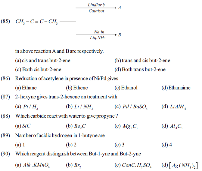 NEET UG Chemistry Hydrocarbons MCQs-15