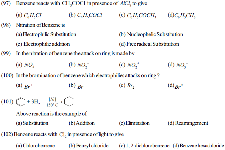 NEET UG Chemistry Hydrocarbons MCQs-17