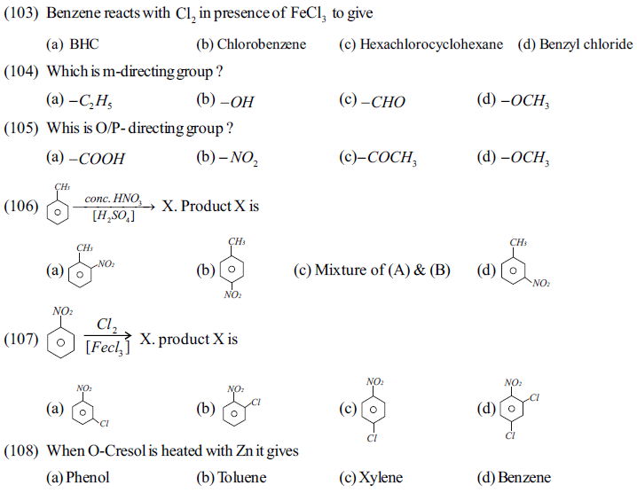 NEET UG Chemistry Hydrocarbons MCQs-18