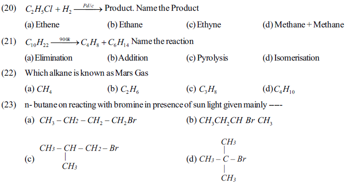 NEET UG Chemistry Hydrocarbons MCQs-2