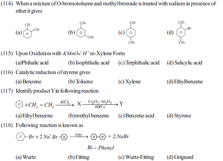 NEET UG Chemistry Hydrocarbons MCQs-20