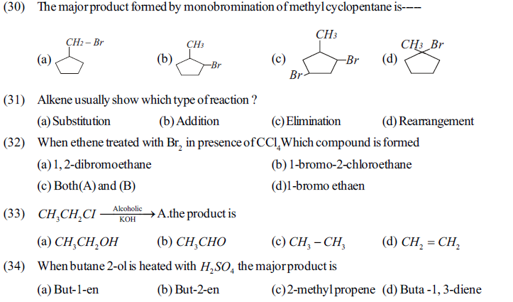 NEET UG Chemistry Hydrocarbons MCQs-4