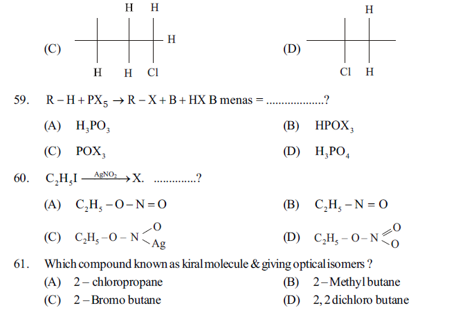 NEET UG Chemistry Organic Compounds Containing Halogens MCQs-14