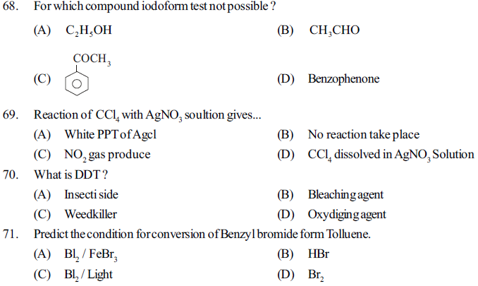 NEET UG Chemistry Organic Compounds Containing Halogens MCQs-16