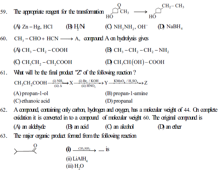 NEET UG Chemistry Organic Compounds Containing Oxygen MCQs-13