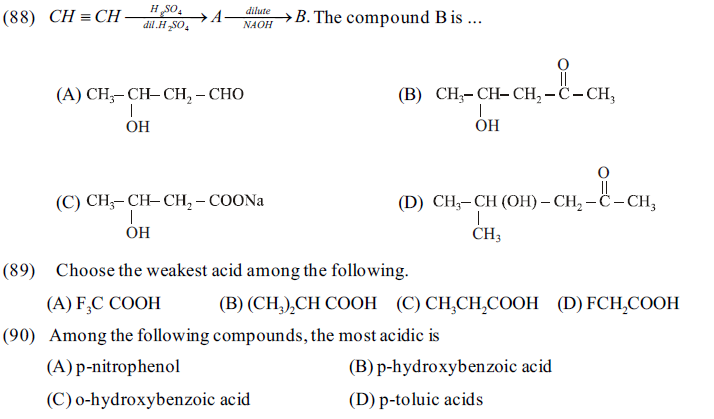 NEET UG Chemistry Organic Compounds Containing Oxygen MCQs-21