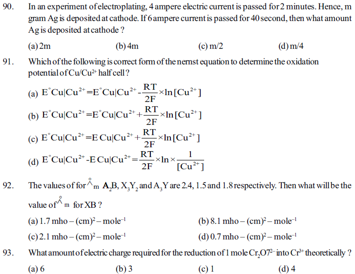 NEET UG Chemistry Redox Reactions and Electrochemistry MCQs-14