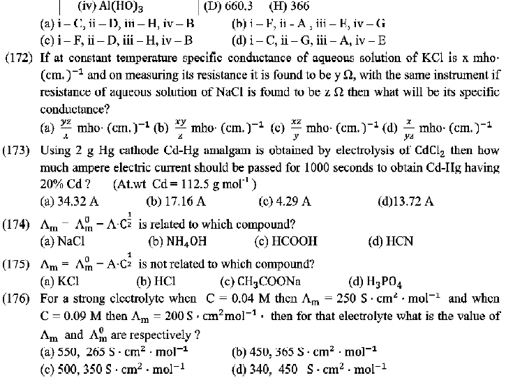 NEET UG Chemistry Redox Reactions and Electrochemistry MCQs-31