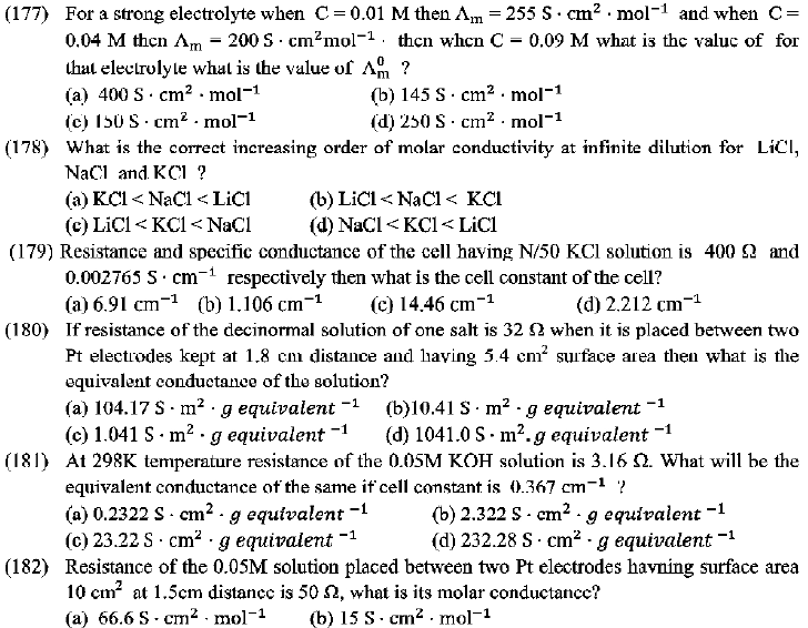 NEET UG Chemistry Redox Reactions and Electrochemistry MCQs-32