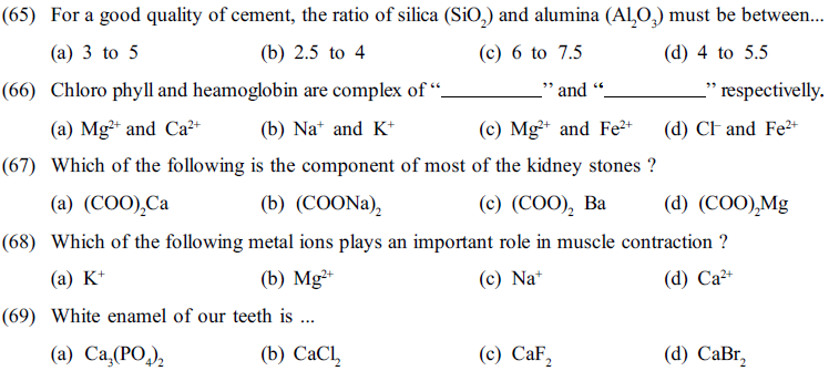 NEET UG Chemistry S Block Elements MCQs-1
