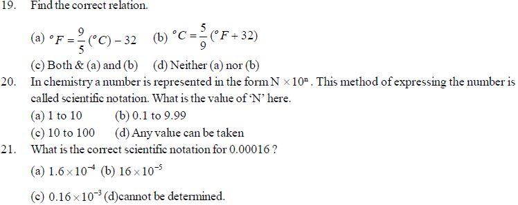 NEET UG Chemistry Some Basic Concepts MCQs-1