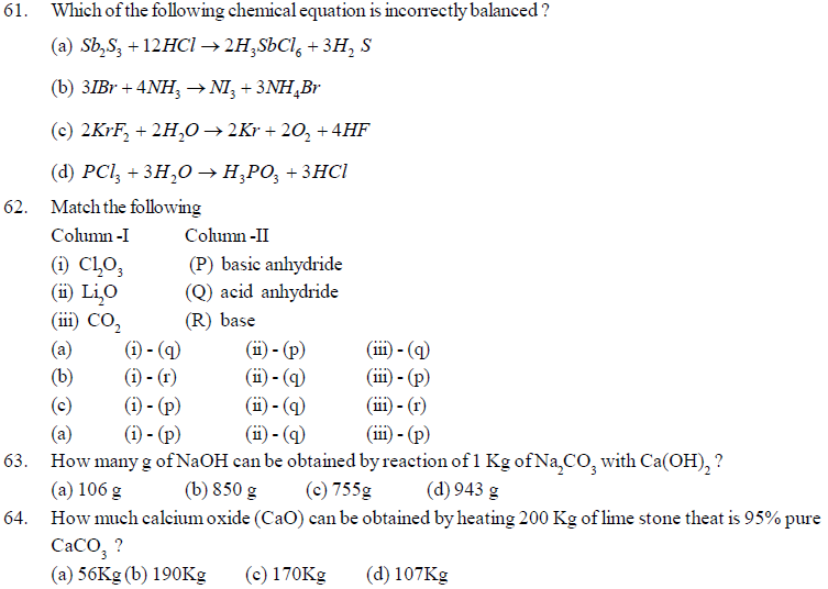 NEET UG Chemistry Some Basic Concepts MCQs-7