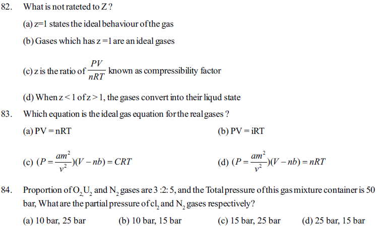 NEET UG Chemistry States of Matter MCQs-18