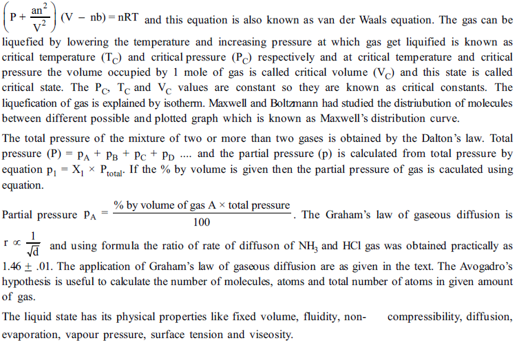 NEET UG Chemistry States of Matter MCQs