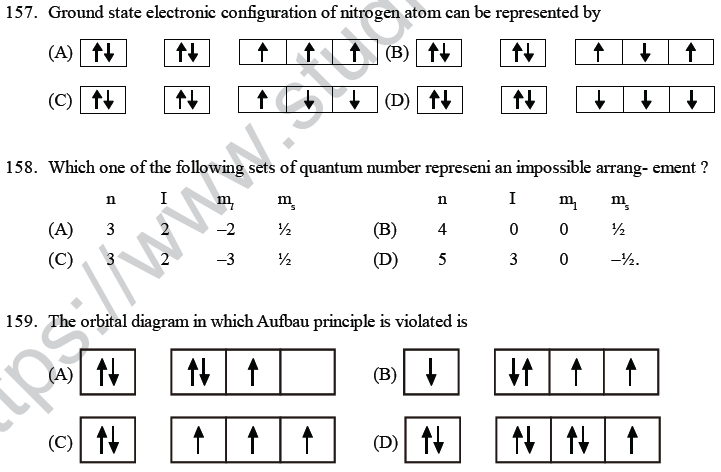 NEET UG Chemistry Structure of Atom MCQs-22