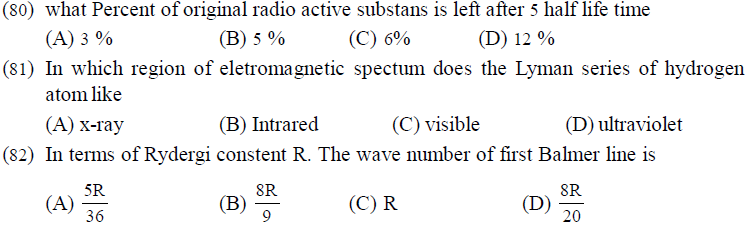 NEET UG Physics Atom and Nucleus MCQs-18