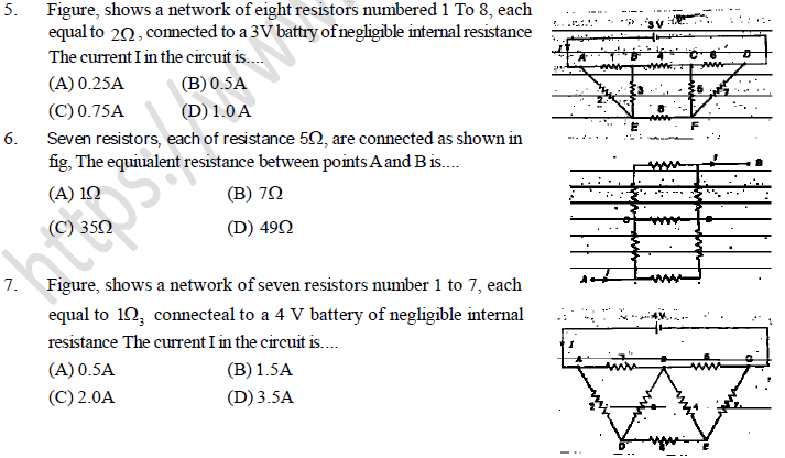 NEET UG Physics Current Electricity MCQs-16