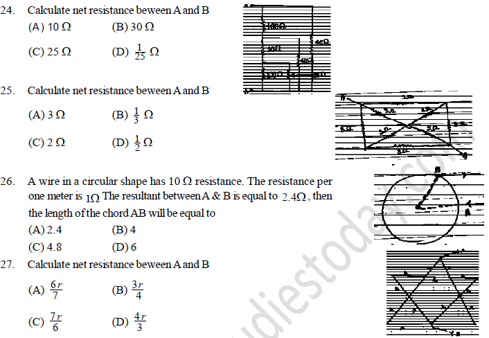 NEET UG Physics Current Electricity MCQs-21