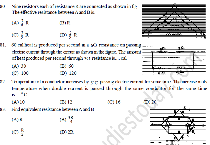 NEET UG Physics Current Electricity MCQs-33