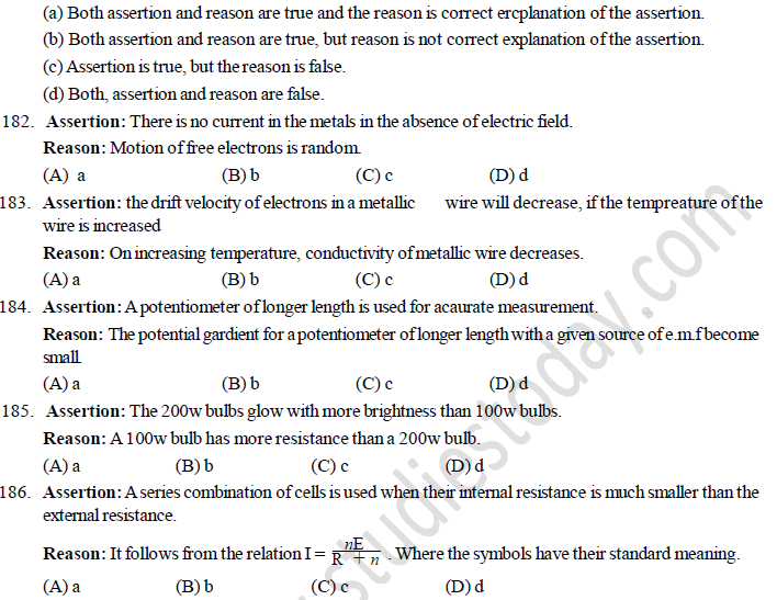 NEET UG Physics Current Electricity MCQs-60