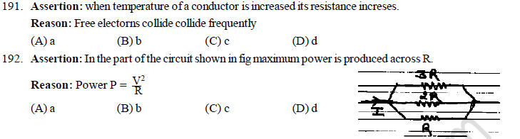 NEET UG Physics Current Electricity MCQs-62