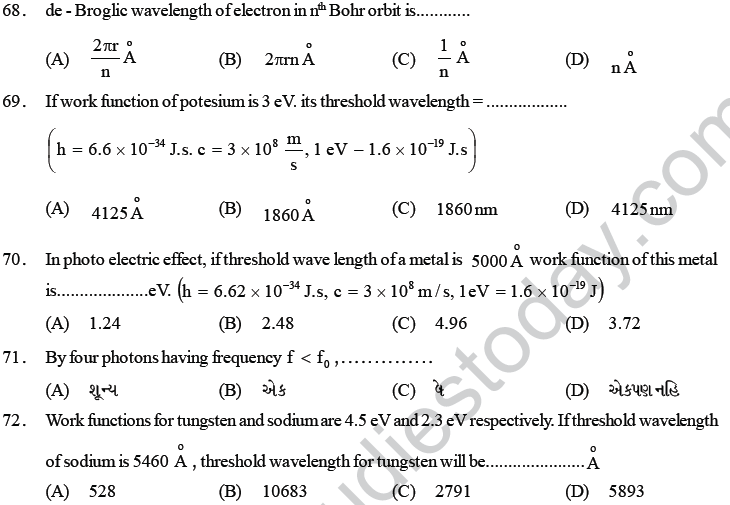 NEET UG Physics Dual Nature of Matter MCQs-16