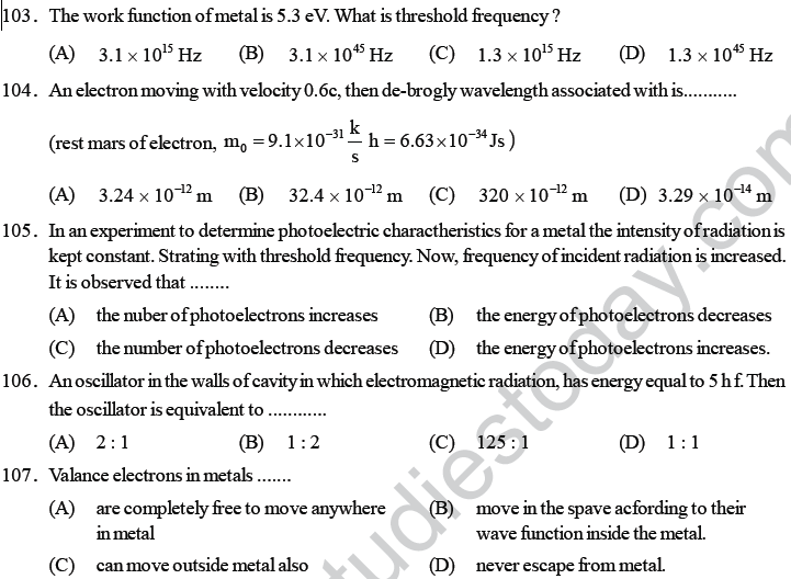 NEET UG Physics Dual Nature of Matter MCQs-23