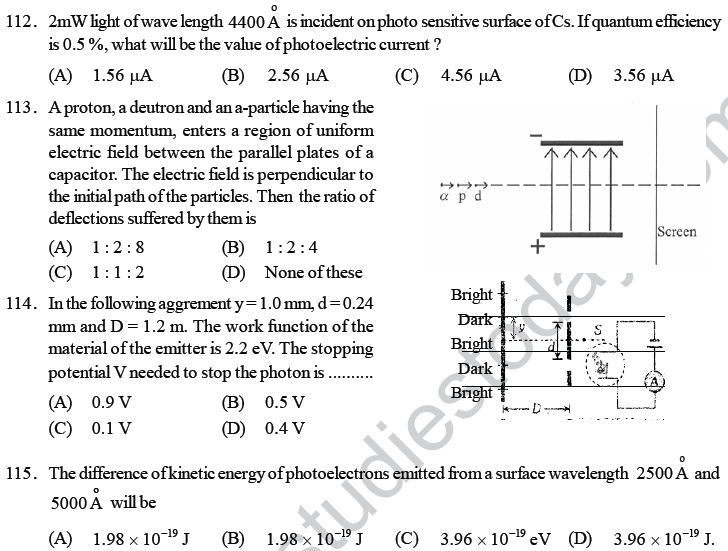 NEET UG Physics Dual Nature of Matter MCQs-25