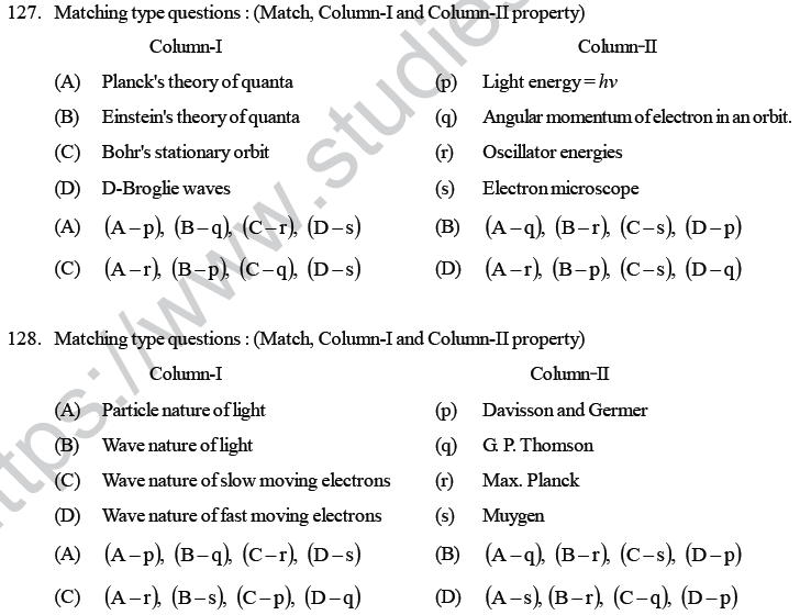 NEET UG Physics Dual Nature of Matter MCQs-30