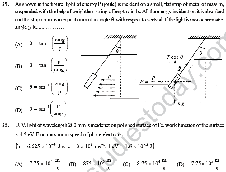 NEET UG Physics Dual Nature of Matter MCQs-8