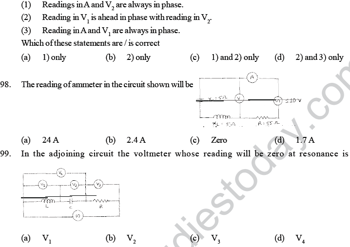NEET UG Physics Electromagnetic Induction MCQs--22
