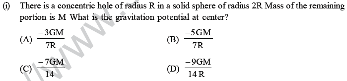 NEET UG Physics Gravitational MCQs-42