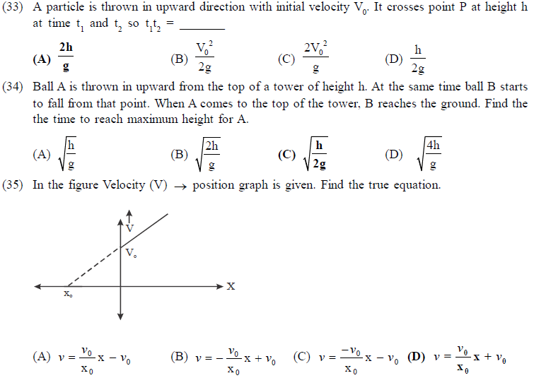 NEET UG Physics Kinetics MCQs-