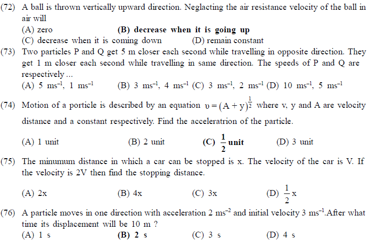 NEET UG Physics Kinetics MCQs-13