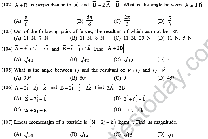 NEET UG Physics Kinetics MCQs-19