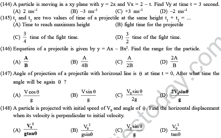 NEET UG Physics Kinetics MCQs-29