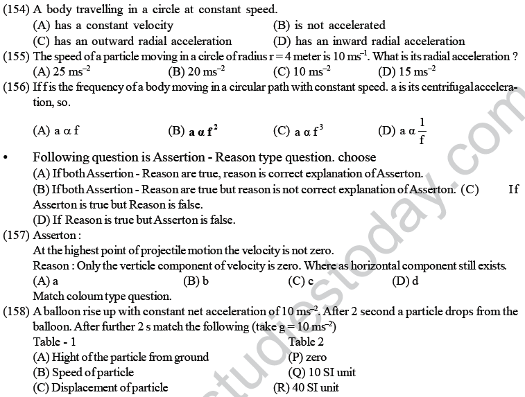 NEET UG Physics Kinetics MCQs-31