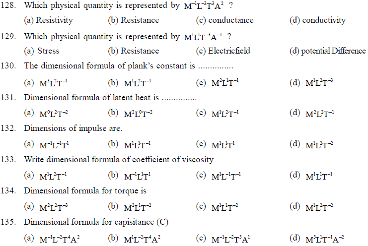 NEET UG Physics Kinetics and Measurement MCQs-10