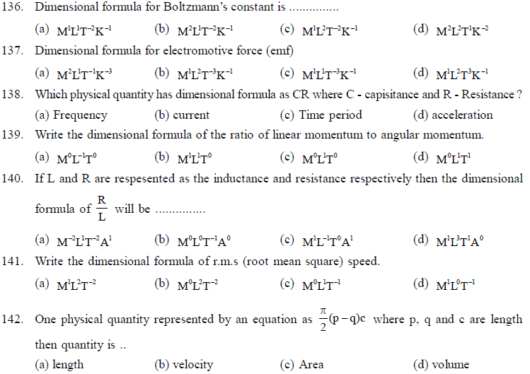 NEET UG Physics Kinetics and Measurement MCQs-11