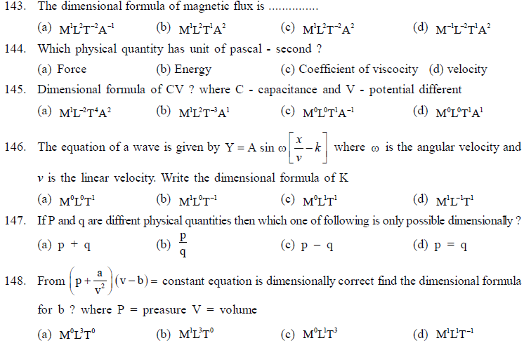 NEET UG Physics Kinetics and Measurement MCQs-12