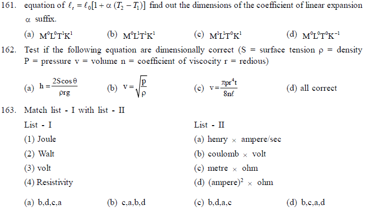 NEET UG Physics Kinetics and Measurement MCQs-15