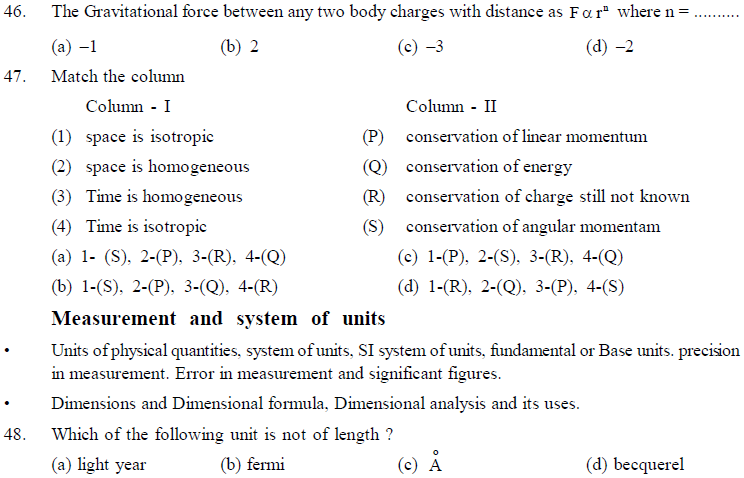 NEET UG Physics Kinetics and Measurement MCQs